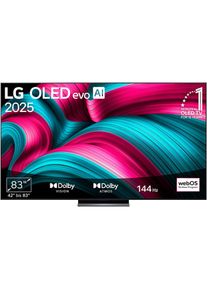 LG, OLED-Fernseher &raquo;OLED83C5ELA&laquo; 210 cm/83 Smart-TV, grau/schwarz, ALLM, QMS), 3x USB 2.0, LAN, Wi-Fi 6, Bluetooth v 5.3; NVIDIA G-SYNC, AMD FreeSync 