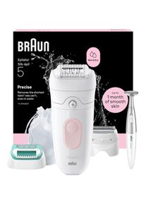 Braun, Epilierer &raquo;Silk-&eacute;pil 5 SE5-251&laquo; Wet & Dry, Rasier- und Trimmeraufsatz, Bikini-Trimmer, rosa, Effizient: Unsere Epilierer erfassen Haare, die 