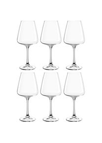 Leonardo, Weinglas &raquo;Wei&szlig;weinglas PALADINO, 540 ml, 6er-Set&laquo; Kelchglas, sp&uuml;lmaschinengeeignet, transparent, Kristallglas, &Oslash; 9,8 cm x 22 cm, transparent