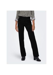 Only, Damen, Anzughose &raquo;ONLRAFFY &ndash; Hose mit geradem Bein und Stretchkomfort&laquo; Materialmix, black, L&auml;nge 30, XS (34) - L&auml;nge 30, black, Hose von Only