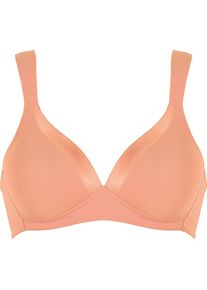 Naturana, Damen, &raquo;The Wednesday&laquo; 1 Stk. mit Schale, Glanzband, breite Tr&auml;ger, weich, bequem, ohne B&uuml;gel, peach pink, Cup C, 90 - Cup C, peach pink, 