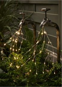 Solcelledrevet hagedekor formet som en vannkran (2-pack), s&oslash;lv, st&oslash;rrelse 53x5,5 cm, bonprix