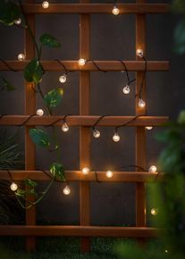 Solcelledrevet lyskjede med 50 sm&aring; LED-kuler, svart, st&oslash;rrelse Onesize, bonprix