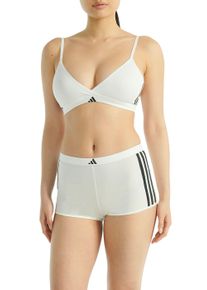Panty adidas Sportswear "Sport Active Essentials Cotton 3 Stripes", Damen, Gr. L, 100, wei&szlig;, Single Jersey, Obermaterial: 95% Baumwolle, 5% Elasthan, k&ouml;rpernah, Unterhosen Panty, elastisch, Cotton-Mix, atmungsaktiv, leicht, weich