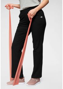 Jogginghose Kangaroos, Damen, Gr. 88, K + L Gr, schwarz, Obermaterial: 95% Baumwolle, 5% Elasthan, lang, Hosen Jogginghose, Gro&szlig;e Gr&ouml;&szlig;en