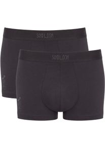 Trunk Sloggi "SLG Base Trunk C2P", Damen, Gr. L, grau (charcoal), Single Jersey, Obermaterial: 95% Baumwolle, 5% Elasthan, Unterhosen Trunk, weiches und edles Material