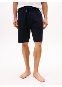 Sweatshorts "TRACK", Damen, Gr. S (48), N-Gr, blau (desert sky), Sweatware, Obermaterial: 50% Baumwolle, 50% Polyester, Tommy Hilfiger Underwear, regular fit, Hosen Sweatshorts, regular fit, gerade Beinform, elastischer Bund