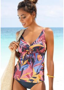 B&uuml;gel-Tankini Sunseeker "Allis", Damen, Gr. 46, Cup C, bunt (marine, rostrot), Microfaser, Microfaser, bedruckt, Bikini-Sets B&uuml;gel-Tankini, mit Schleife