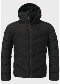 Sch&ouml;ffel Funktionsjacke SCH&Ouml;FFEL "Urban Ins Jacket Style Lodos MNS", Gr. 46, schwarz (9990, schwarz), Oberstoff: 63% Nylon, 37% Baumwolle; Futter: 100% Polyester; Futter: 100% Polyester; F&uuml;llung: 100% Polyester, regular fit, hoch geschlossener Ausschnitt, Jacken Funktionsjacke