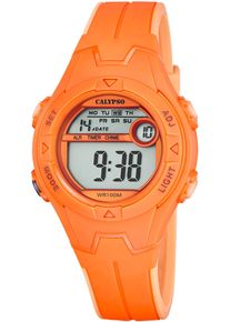 Chronograph Calypso Watches "Junior Collection", orange, Armbanduhren, Jungen, Chronograph, Kinderuhr, Quarzuhr, Armbanduhr, digital, Datum, Stoppfunktion