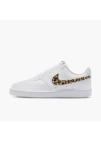 Sneaker Nike Sportswear "COURT VISION LO SE", Damen, Gr. 40, wei&szlig;, multi, color, schwarz, Synthetik, Schuhe Sneaker, Design auf den Spuren des Air Force 1 mit Leo-Print