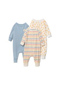 Tchibo - 3 kisgyerekpizsama - kisgyerek - m&eacute;ret 50/56 - k&eacute;k/mint&aacute;s