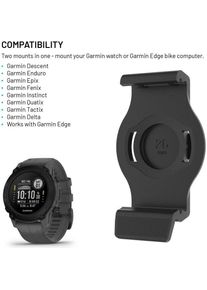 Fixed Smart Watch-Halterung f&uuml;r Bike Dock f&uuml;r Garmin 26 mm, Schwarz, Smartwatch Zubeh&ouml;r, Schwarz