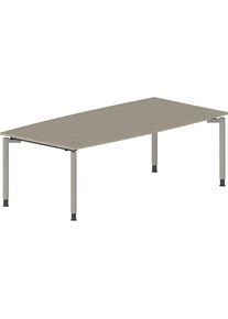 THEA - Besprechungstisch, mit 4-Fu&szlig;gestell, Breite 2200 mm, Dekor Ahorn