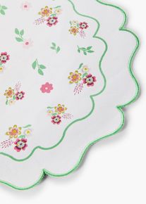 bonprix Set accesorii de masă rotunde cu broderie (set/2 buc.), alb, &Icirc;/Lă: 38 cm