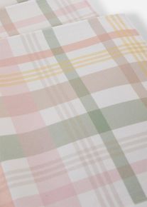 Lot de 4 sets de table &agrave; carreaux - rose - taille 30x45 cm - bonprix