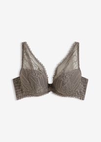 Soutien-gorge &agrave; coques en dentelle d&eacute;licate - gris - taille 90C - bonprix