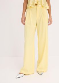 Pantalon de tailleur - jaune - taille 42 - bonprix