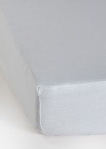 Stretchlaken i bambusviskose, hvit, st&oslash;rrelse 100x200 cm, bonprix