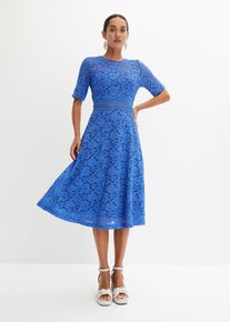 bonprix Spitzenkleid mit H&auml;keleinsatz, blau