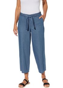 Damen Culotte mit abnehmbarem Bindeg&uuml;rtel blue-bleached Gr&ouml;&szlig;e 50