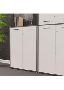 FORTE Schrankt&uuml;r &raquo;Keflav&laquo; 2 Stk. tlg. mit Schloss, sichere Aufbewahrung, passend zur B&uuml;rom&ouml;bel-Serie