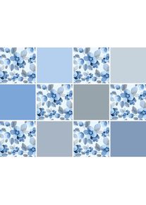 queence Fliesenaufkleber &raquo;Blumen&laquo; Stickerfliesen, selbstklebend, Sticker, 12er Set