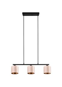 OTTO home Pendelleuchte &raquo;Jerrett, H&auml;ngeleuchte 3-flammig mit Samtschirm beige / innen gold IP20&laquo; E14 1 Stk. warmwei&szlig; - kaltwei&szlig; H&auml;ngelampe Esszimmer 