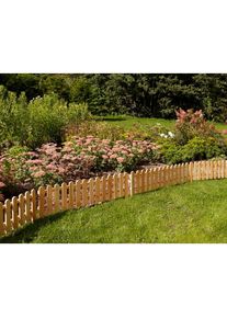 Konifera Beetbegrenzung &raquo;aus naturbelassenem L&auml;rchenholz&laquo; Mini-Beetgrenze 120x45 cm