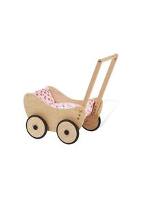 Pinolino Puppenwagen &raquo;Trixi - Herzchen&laquo; aus Holz mit Bettzeug; Made in Europe