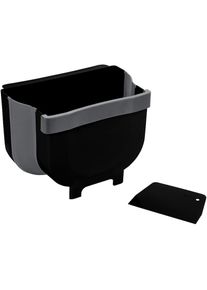 Wenko Einbaum&uuml;lleimer &raquo;Modell Fago&laquo; 1 Beh&auml;lter faltbarer Abfalleimer zum Einh&auml;ngen an die Schrankt&uuml;r, Kunststoff, 5 L