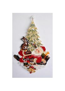 Stickereien Plauen Fensterbild &raquo;Weihnachtsmann&laquo;