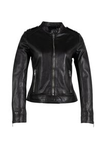 Mauritius Lederjacke &raquo;G2WFyana SF&laquo; mit Rei&szlig;verschluss, Stehkragen schwarz, Gr&ouml;&szlig;e M