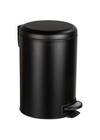 Wenko M&uuml;lleimer &raquo;Modell Leman Easy Close&laquo; Abfalleimer mit Tretfunktion & Absenkautomatik, Industrial Style, 12 L
