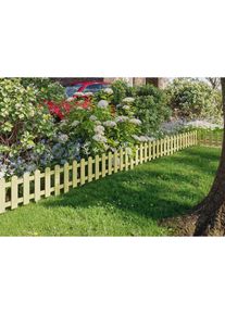 Konifera Beetbegrenzung &raquo;aus kesseldruckimpr&auml;gniertem Kiefernholz&laquo; Mini-Beetgrenze 120x50 cm