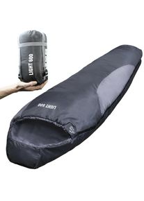 EXPLORER Mumienschlafsack &raquo;Light 600&laquo; grau, Gr&ouml;&szlig;e B/L: 75 cm x 210 cm