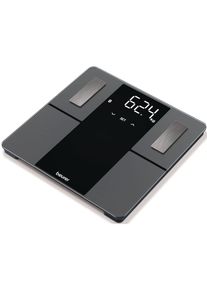 Beurer K&ouml;rper-Analyse-Waage &raquo;BF 500 mit automatischer &Uuml;bertragung der Messdaten via Bluetooth&laquo; Gratis App "Beurer HealthManager Pro" zur grafischen 