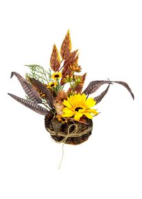 I.GE.A. Kunstpflanze &raquo;Sonnenblumen-Arrangement&laquo; Im Zapfen-Topf
