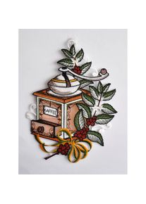 Stickereien Plauen Fensterbild &raquo;Kaffeem&uuml;hle&laquo;