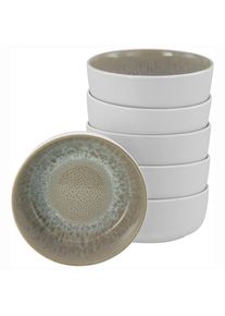 my home M&uuml;slischale &raquo;modernes Sch&uuml;ssel-Set Nydala, Geschirr-Set, Bowl&laquo; 6 Stk. aus Steinzeug hohe Haltbarkeit, sp&uuml;lmaschinen- & mikrowellengeeignet, 