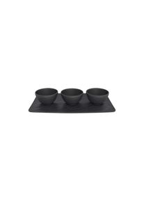 Villeroy & Boch Villeroy & Boch Dipschale &raquo;Dipsch&auml;lchen-Set Manufacture Rock 3er Set schwarz&laquo; 3 tlg.