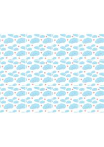 queence Fliesenaufkleber &raquo;Wolken&laquo; Stickerfliesen, selbstklebend, Sticker, 12er Set