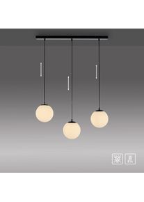 OTTO home Pendelleuchte &raquo;Nellin&laquo; E14 H&auml;ngeleuchte mit gro&szlig;en Glaskugeln, amberfarben oder opal matt wei&szlig;