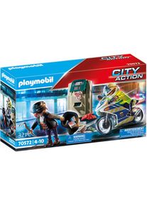 Playmobil Konstruktions-Spielset &raquo;Polizei-Motorrad: Verfolgung des Geldr&auml;ubers (70572), My Action Heroes&laquo; Made in Europe