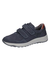 Waldl&auml;ufer Klettschuh WALDL&Auml;UFER "K-JOHN", Herren, Gr. 9,5 (44), bunt (dunkelblau, cognac), Nappaleder, Nubukleder, Schuhe Klettschuh, Komfortschuh, Bequemschuh, Klettschuh in Extraweite K