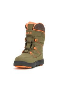 Winterstiefel Kamik "STANCE2", M&auml;dchen, Gr. 32, gr&uuml;n (olive, orange), Synthetik, Schuhe Winterstiefel