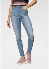 Skinny-fit-Jeans Only "ONLPAOLA &ndash; Extra-eng geschnittene Jeans mit figurformender Silhouette", Damen, Gr. XXL (44), L&auml;nge 34, blau (light blau denim), Denim/Jeans, Obermaterial: 64% Baumwolle, 31% Polyester, 3% Viskose, 2% Elasthan, unifarben, skinny fit, Jeans Skinny-fit-Jeans, skinny fit, modisch, Denim, Baumwollmischung