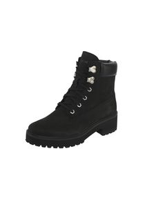 Schn&uuml;rboots Timberland "CARNABY COOL MID LACE UP BOOT", Damen, Gr. 36, Polyester, schwarz (jet schwarz), Leder, Schuhe Schn&uuml;rboots, Winterstiefel, Schn&uuml;rstiefel, Winterschuhe
