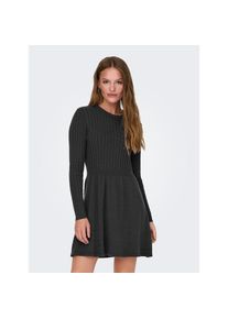 Only Strickkleid &raquo;ONLFIA LS CABLE DRESS KNT&laquo; Viskosemischung, regular fit grau, Gr&ouml;&szlig;e L