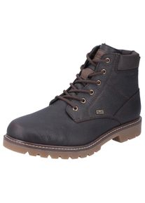 Winterstiefelette Rieker, Herren, Gr. 46, braun (dunkelbraun), Leder, Lederimitat, Schuhe Winterstiefelette, mit TEX-Membran